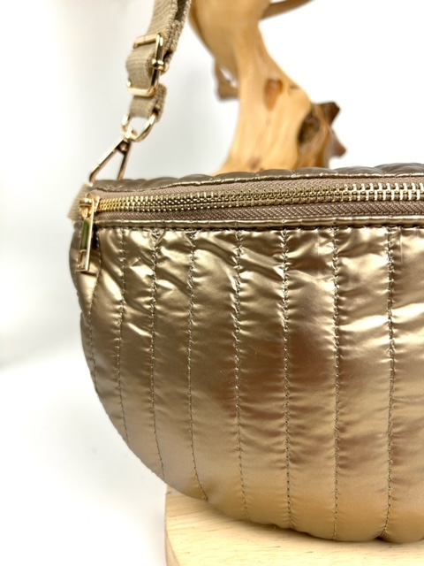 Sac banane matelassé bronze – Image 2
