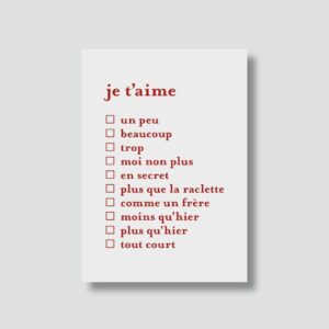 Carte déclaration d'amour