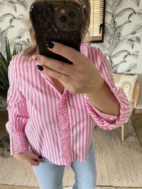 Chemise à rayures femme