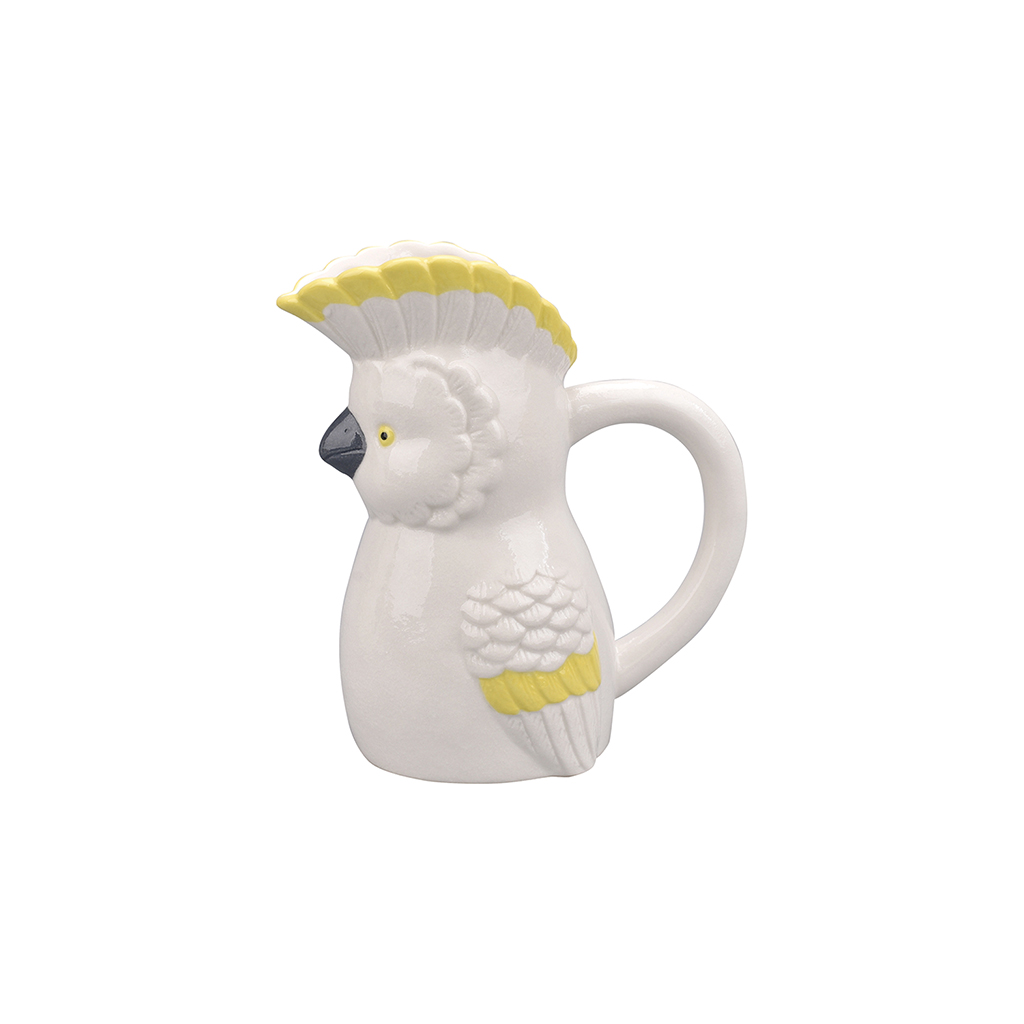 Pichet ou carafe perruche en céramique – Image 2