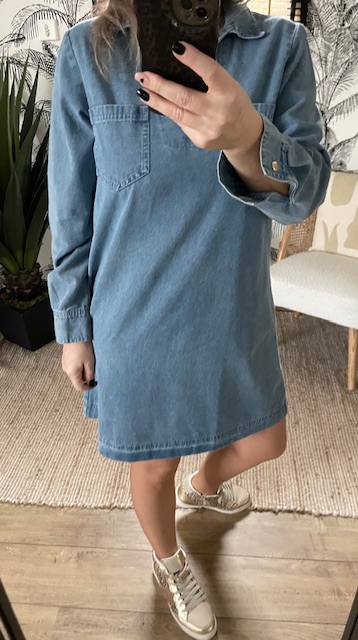Robe chemise en jean