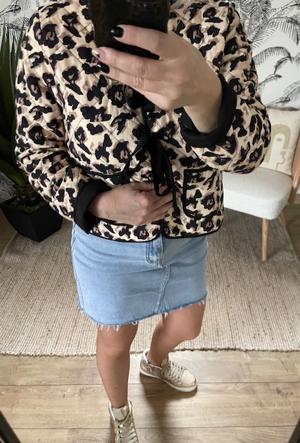 Jupe courte en jean