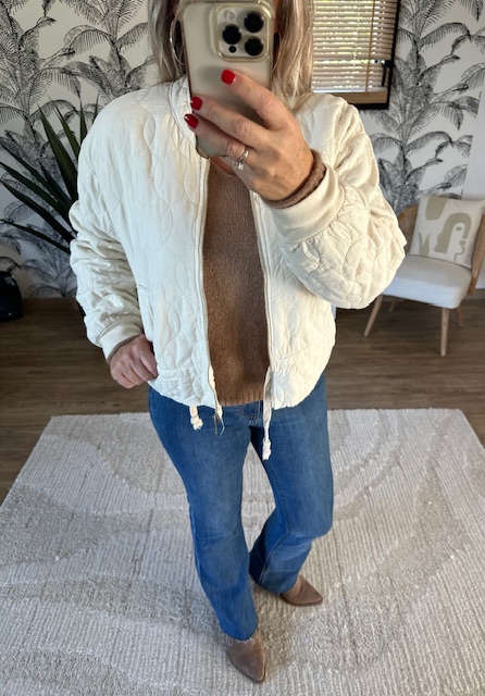 Veste matelassée écrue – Image 2