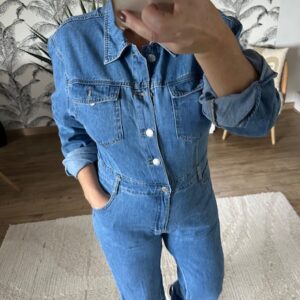 Combinaison en jean femme
