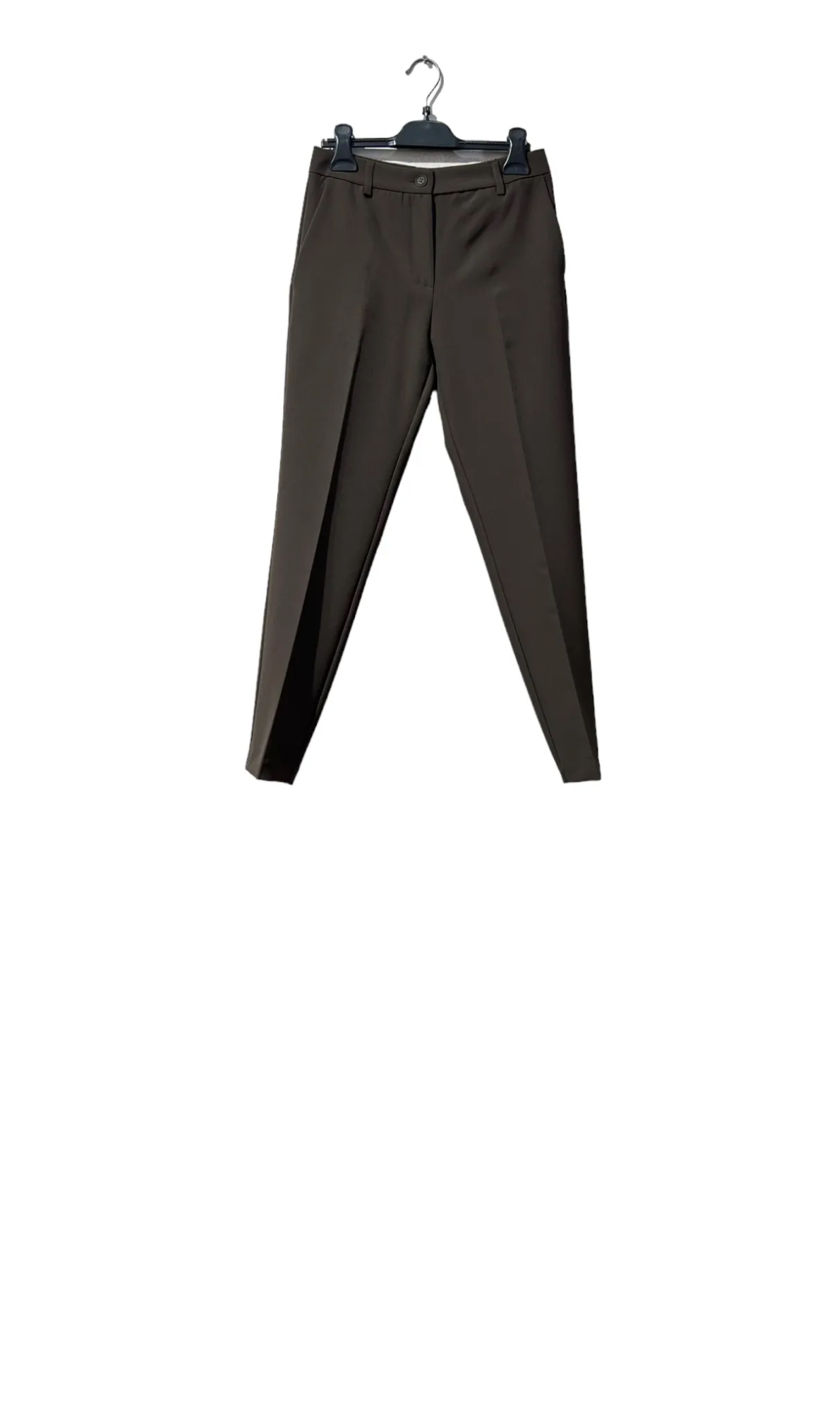Pantalon cigarette femme marron – Image 2