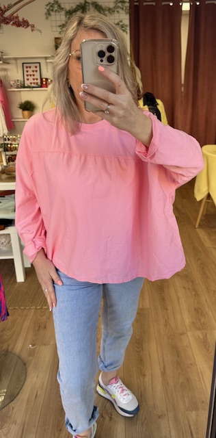 Blouse rose femme