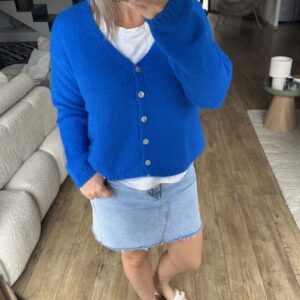 Gilet Tout Doux Manches Longues bleu