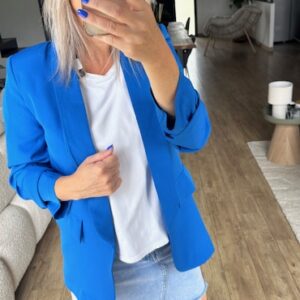 Blazer Bleu Femme