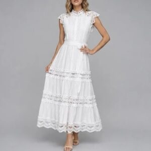 Robe longue blanche